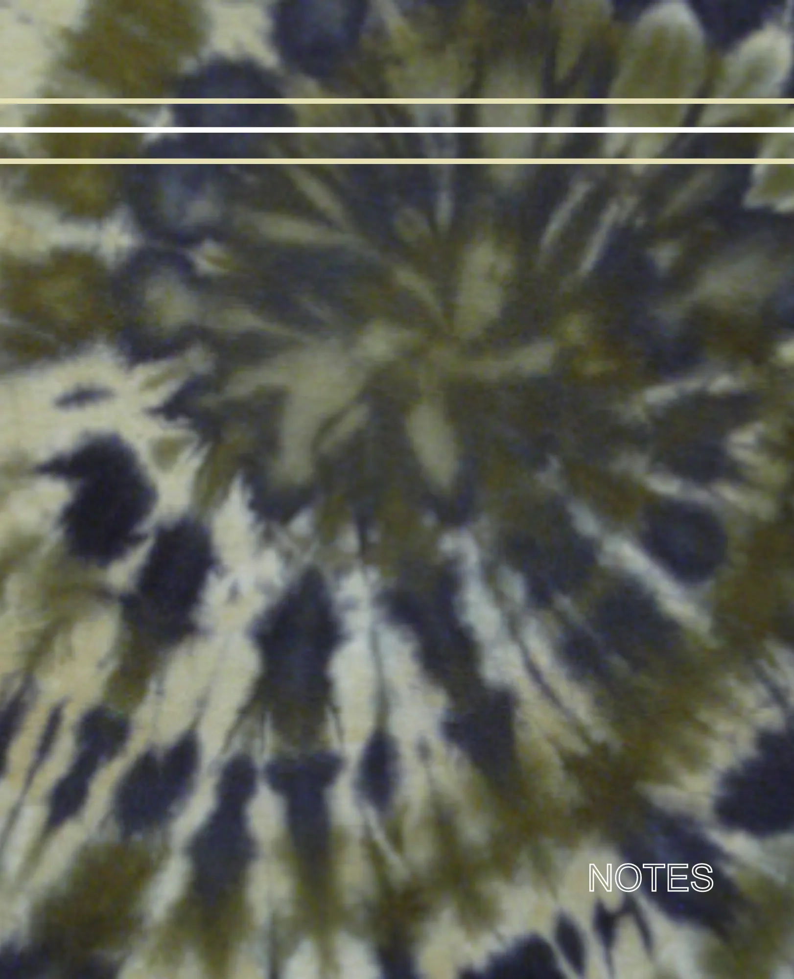 Blue and Olive Tie-Dyed Notebook cover